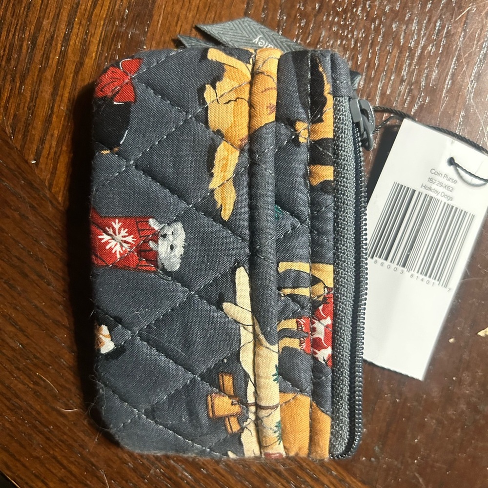 Vera Bradley Holiday Dogs Coin Purse